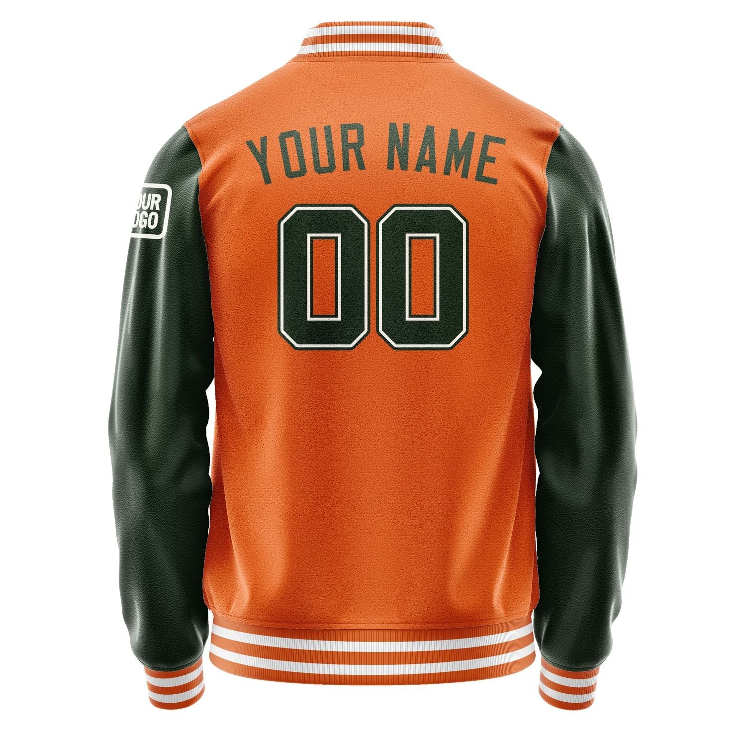 Custom Orange Dark Green Jacket Jb2828062818061818