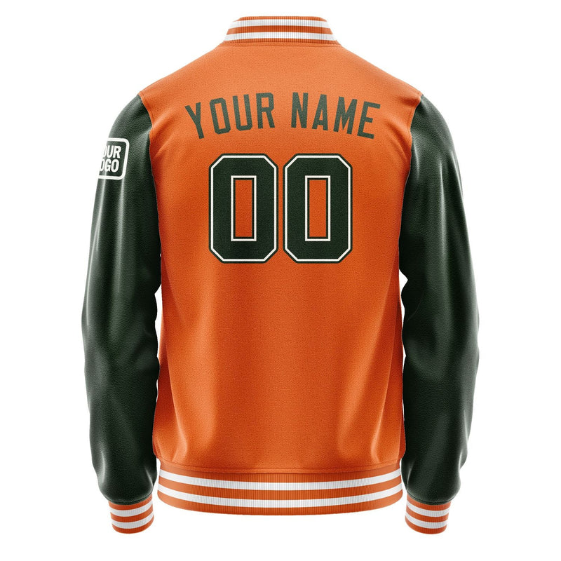 Custom Orange Dark Green Jacket Jb2828062818061818