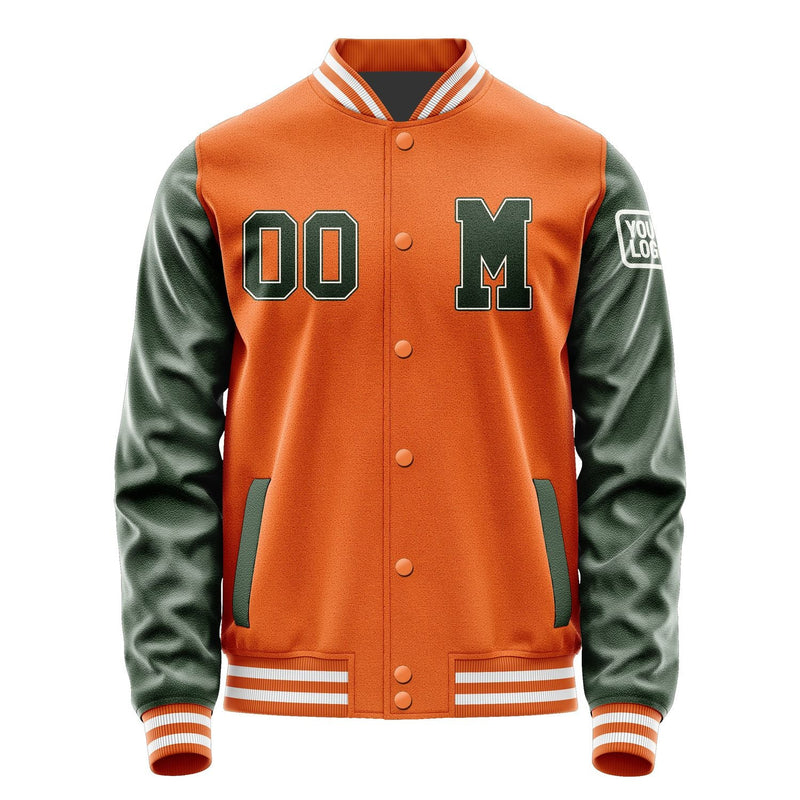 Custom Orange Dark Green Jacket Jb2828062818061818