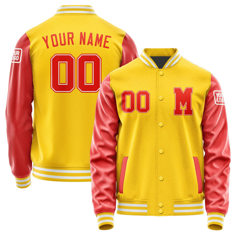 Custom Gold Orange Red Jacket Jb3030123018121818