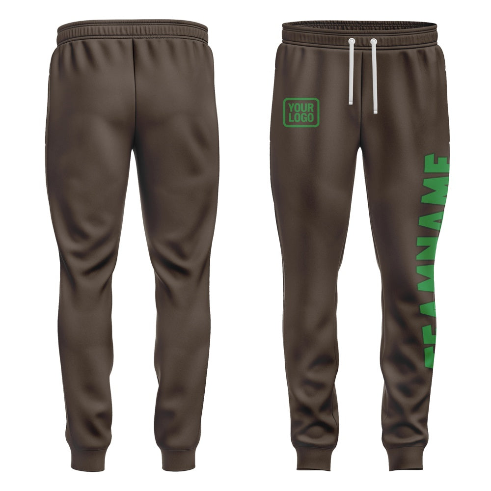 Custom Brown Emerald Green Pants