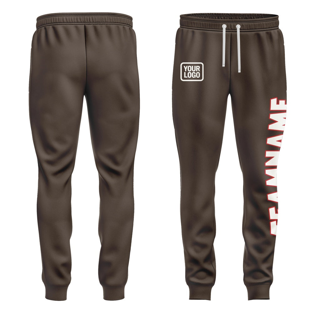 Custom Brown White Pants