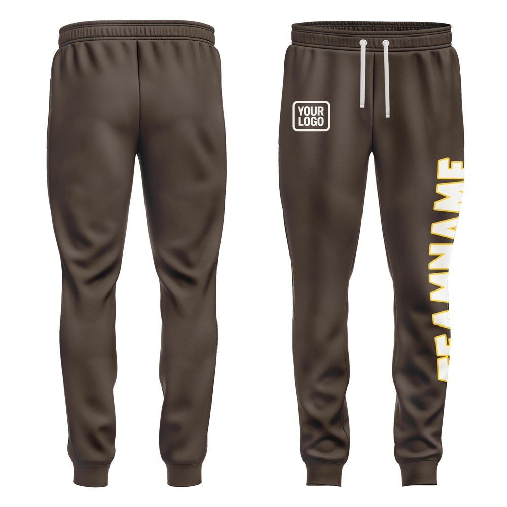 Custom Brown White Pants