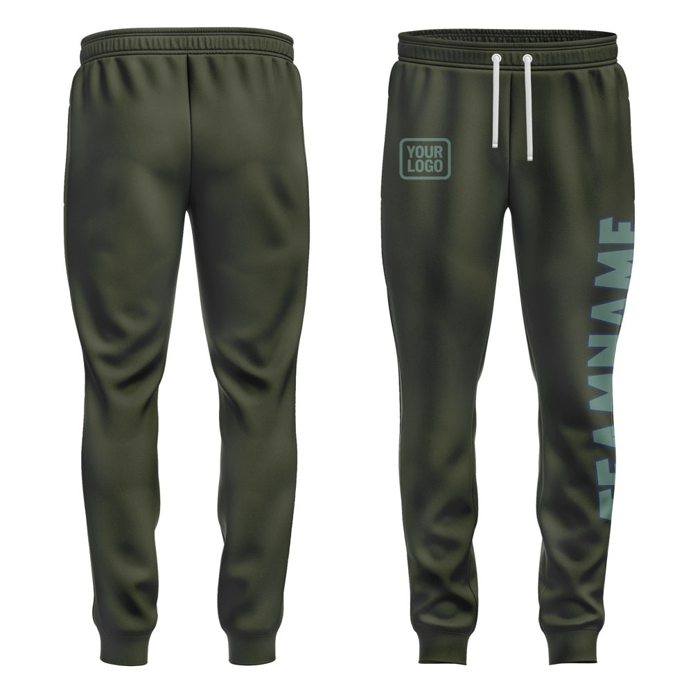 Custom Olive Blue Green Pants