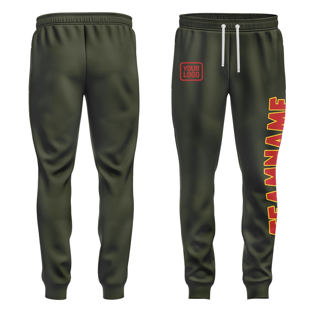 Custom Olive Red Pants