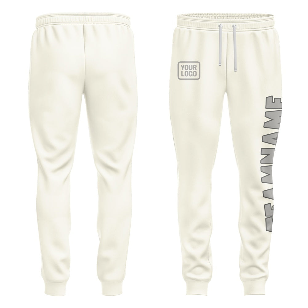 Custom Cream Gray Pants