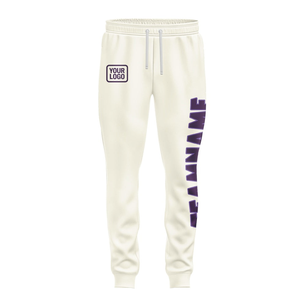 Custom Cream Purple Pants