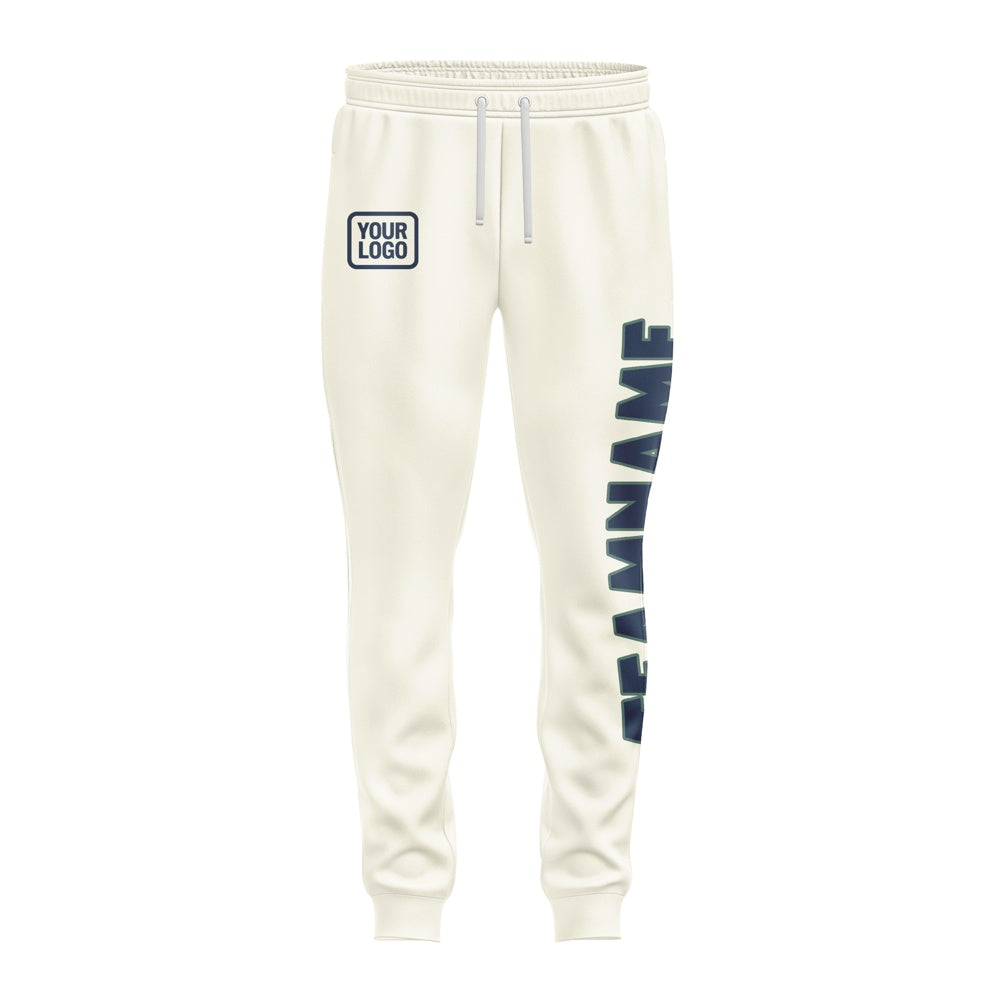 Custom Cream Blue Pants