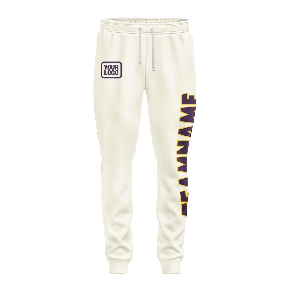 Custom Cream Purple Pants