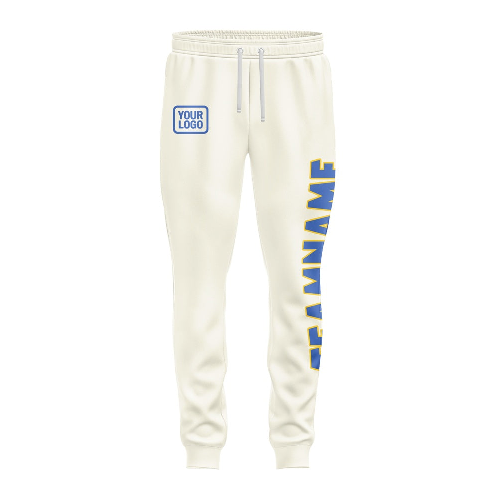 Custom Cream Sky Blue Pants