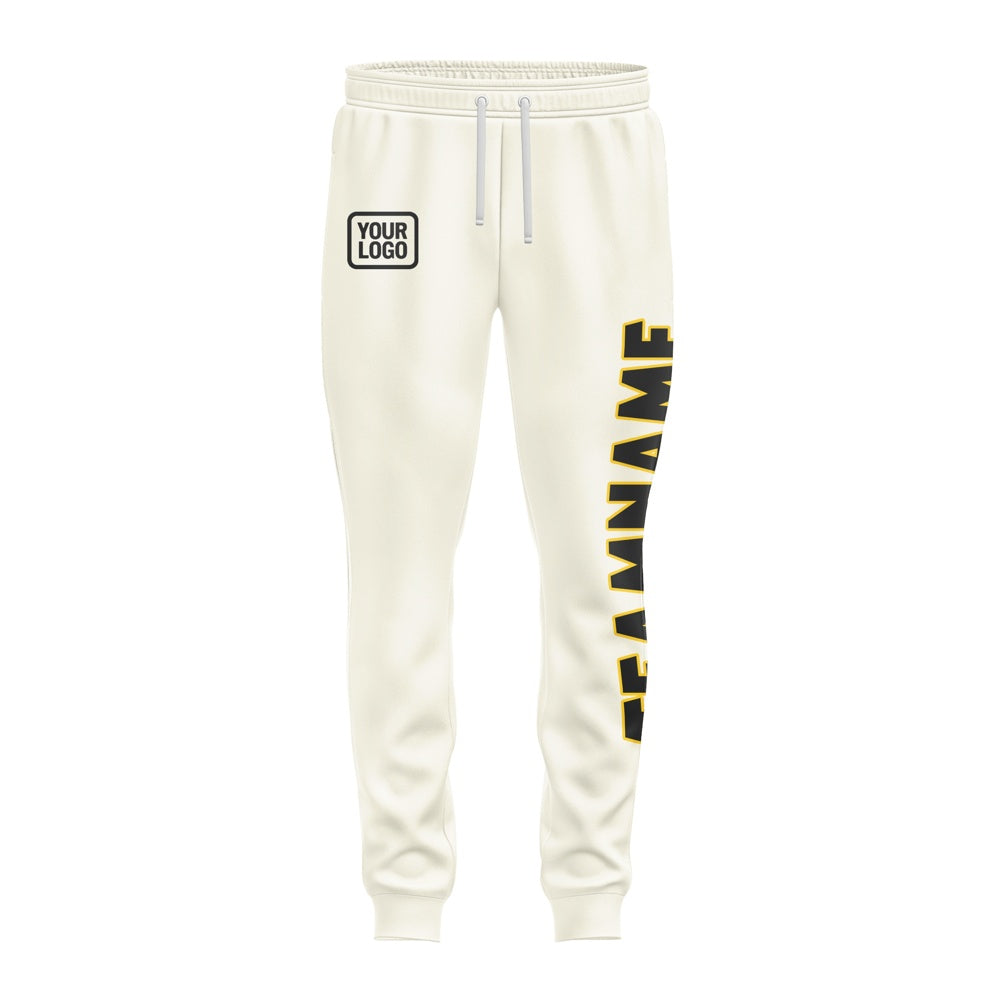 Custom Cream Black Pants