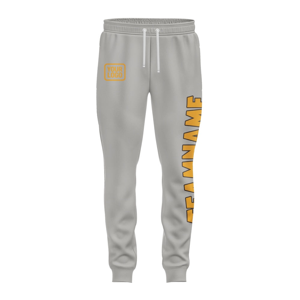 Custom Gray Yellow Pants