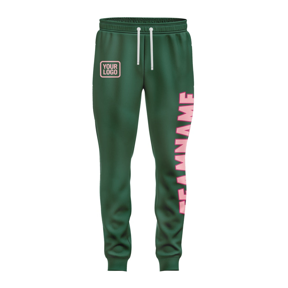 Custom Green Light Pink Pants