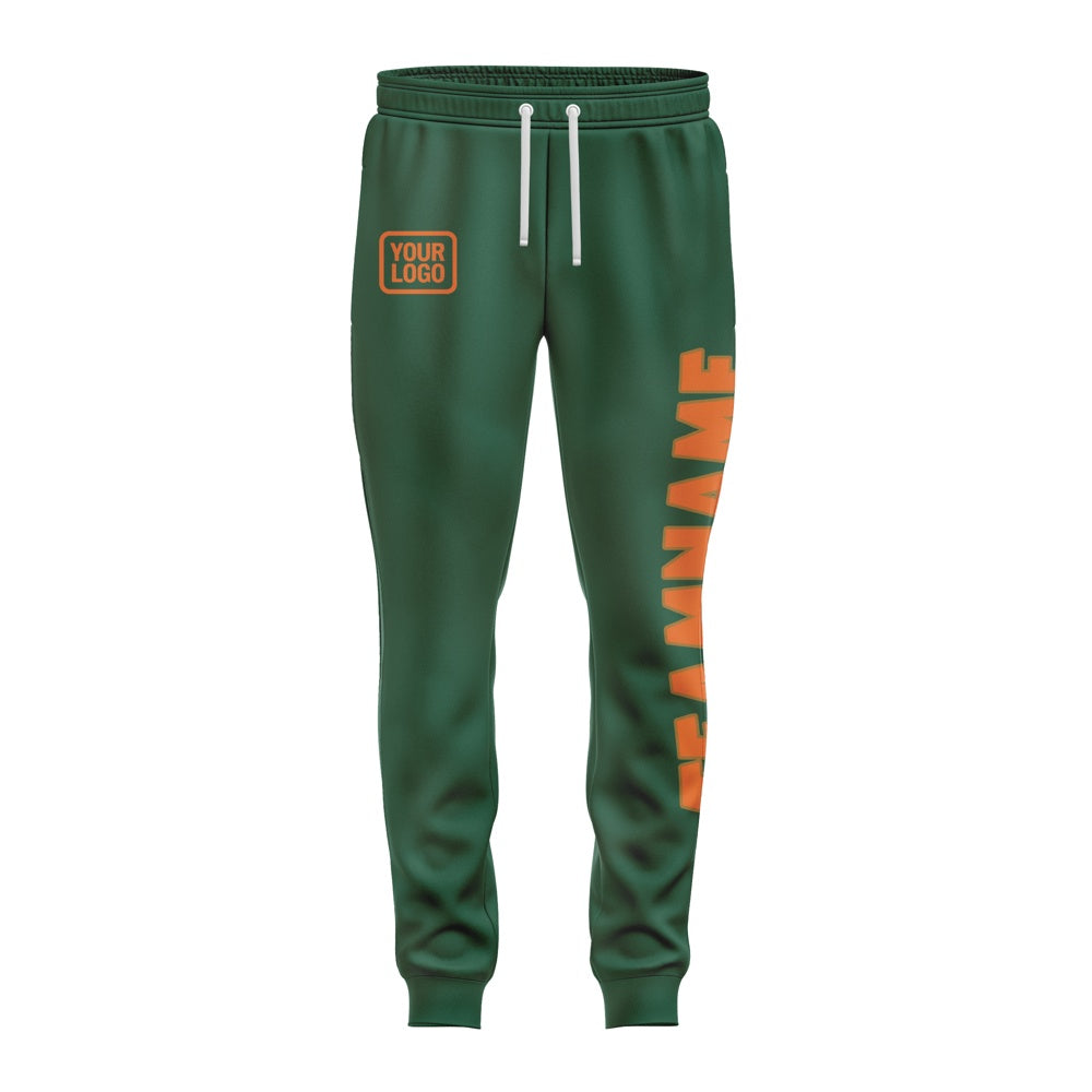 Custom Green Orange Pants
