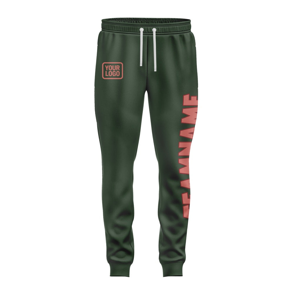 Custom Dark Green Copper Rose Pants