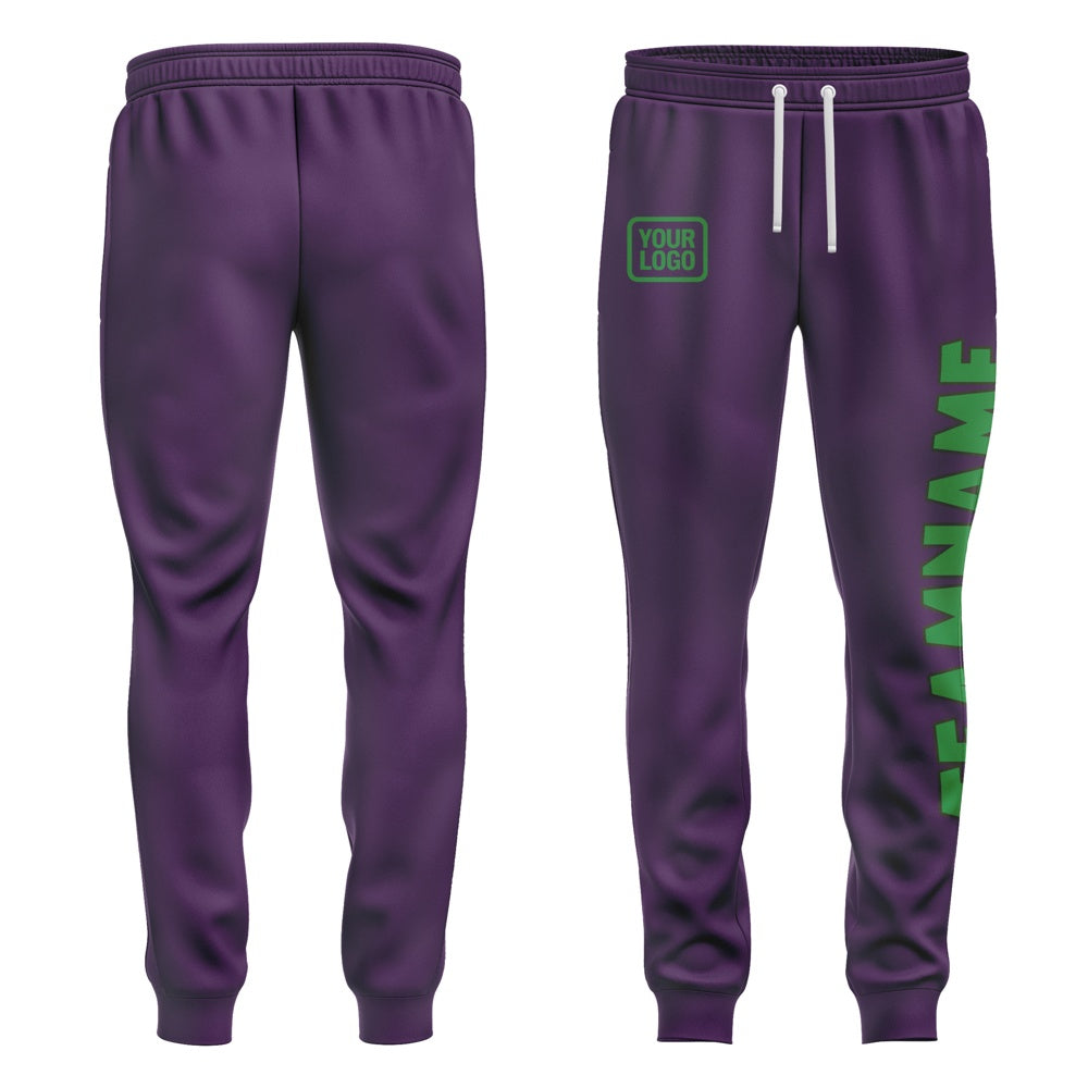 Custom Purple Emerald Green Pants