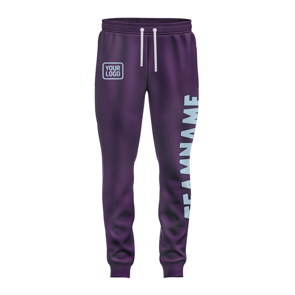 Custom Purple Light Blue Pants