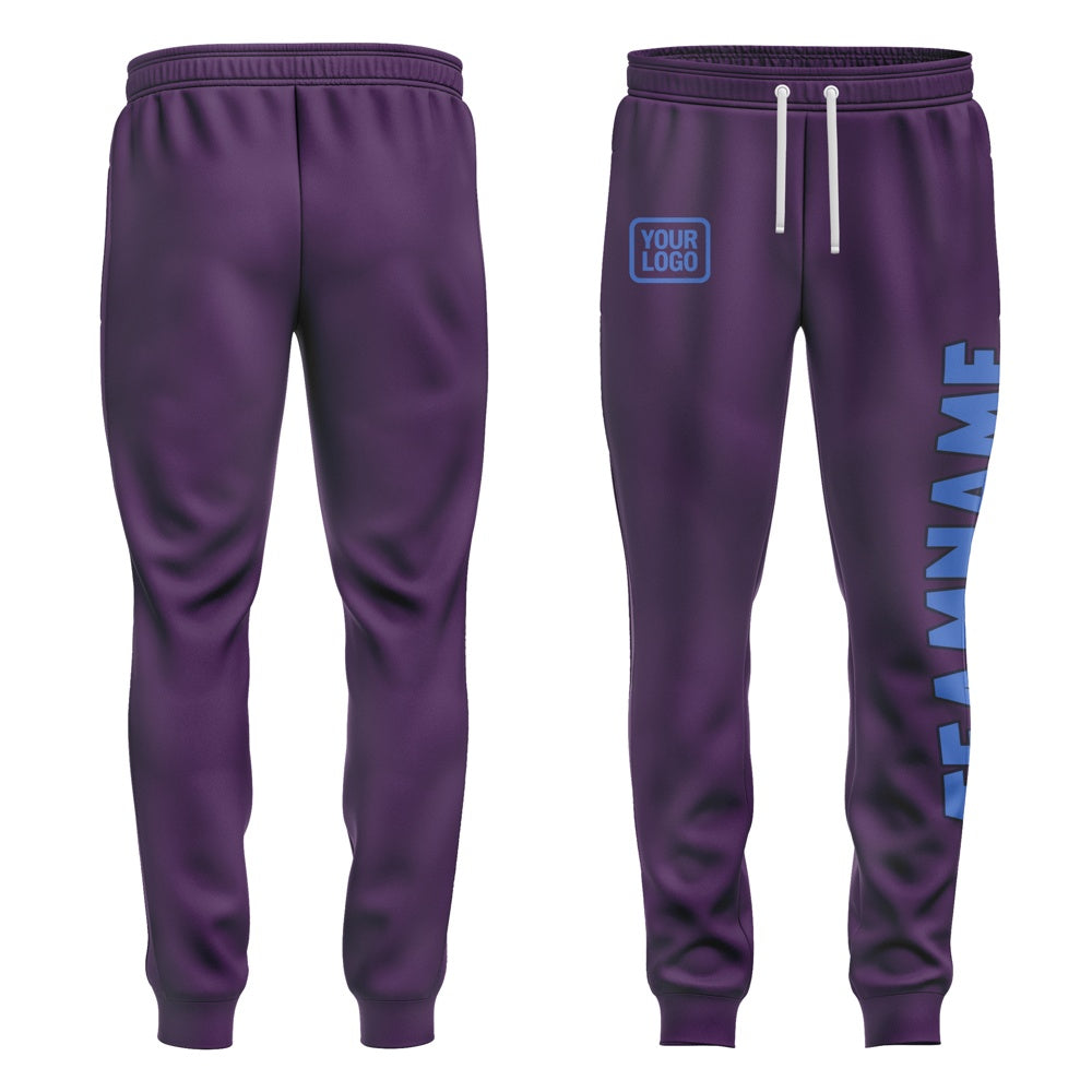 Custom Purple Sky Blue Pants