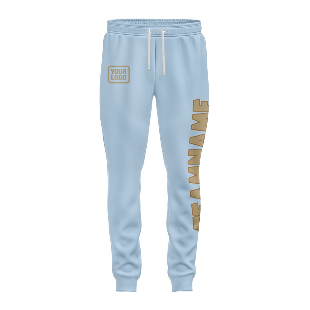 Custom Light Blue Light Khaki Pants