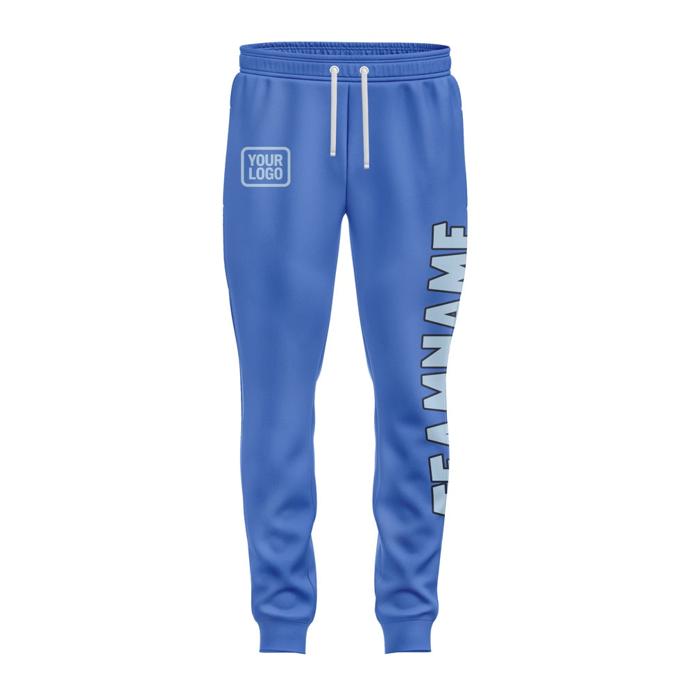 Custom Sky Blue Light Blue Pants
