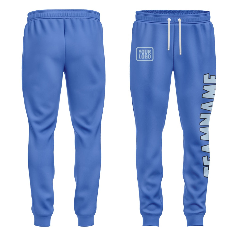 Custom Sky Blue Light Blue Pants