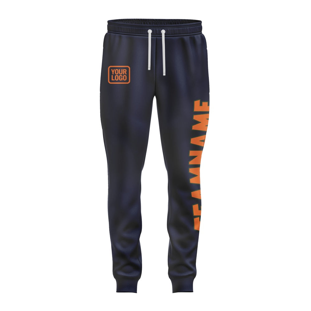 Custom Navy Orange Pants