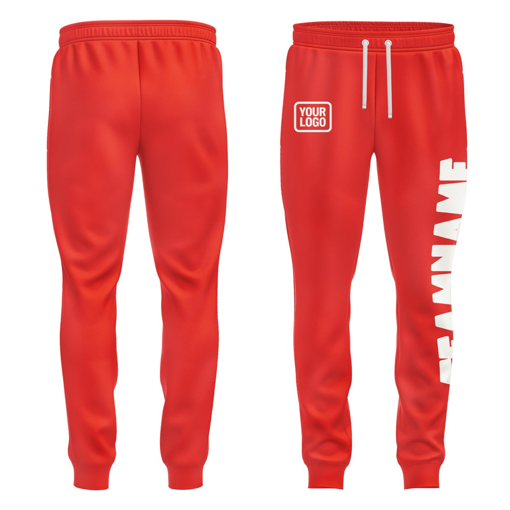 Custom Orange Red White Pants