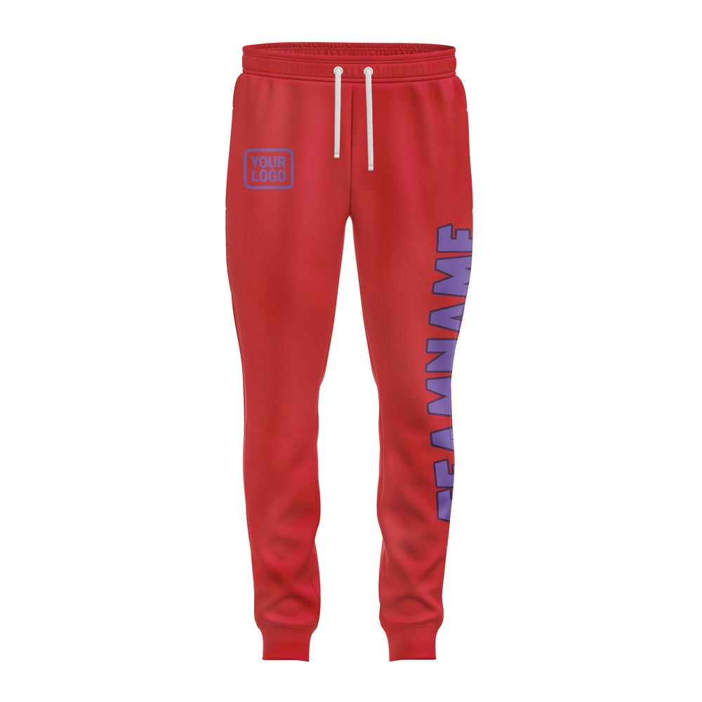 Custom Red Light Purple Pants