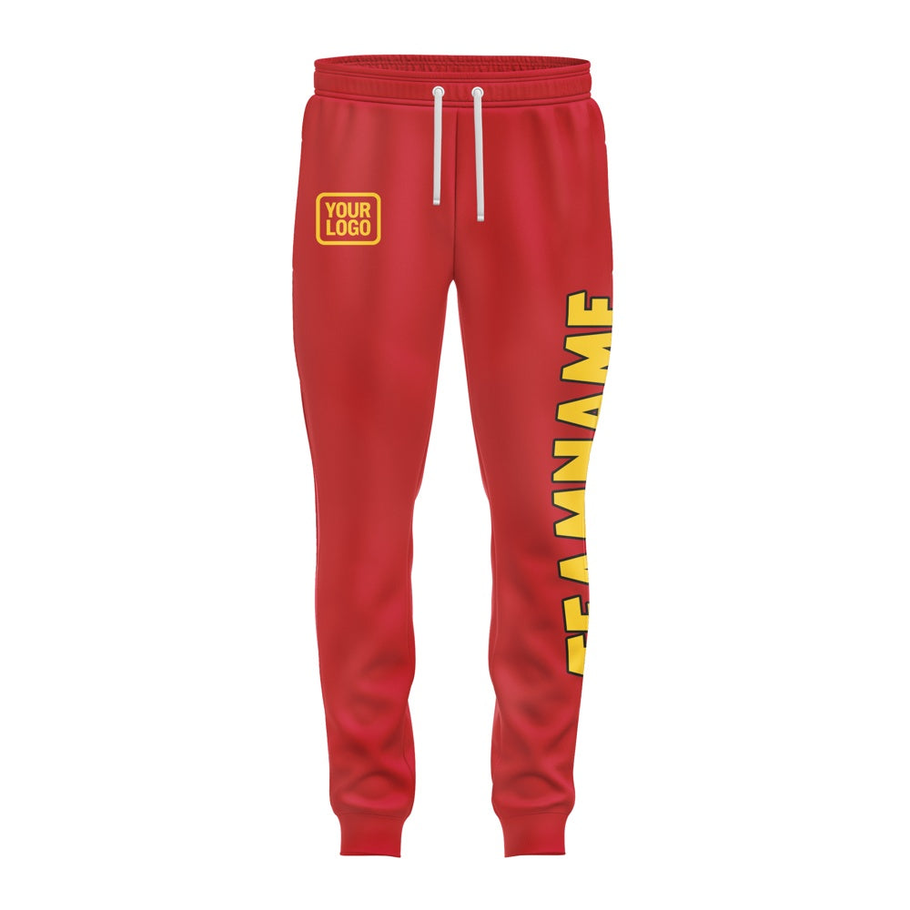 Custom Red Gold Pants
