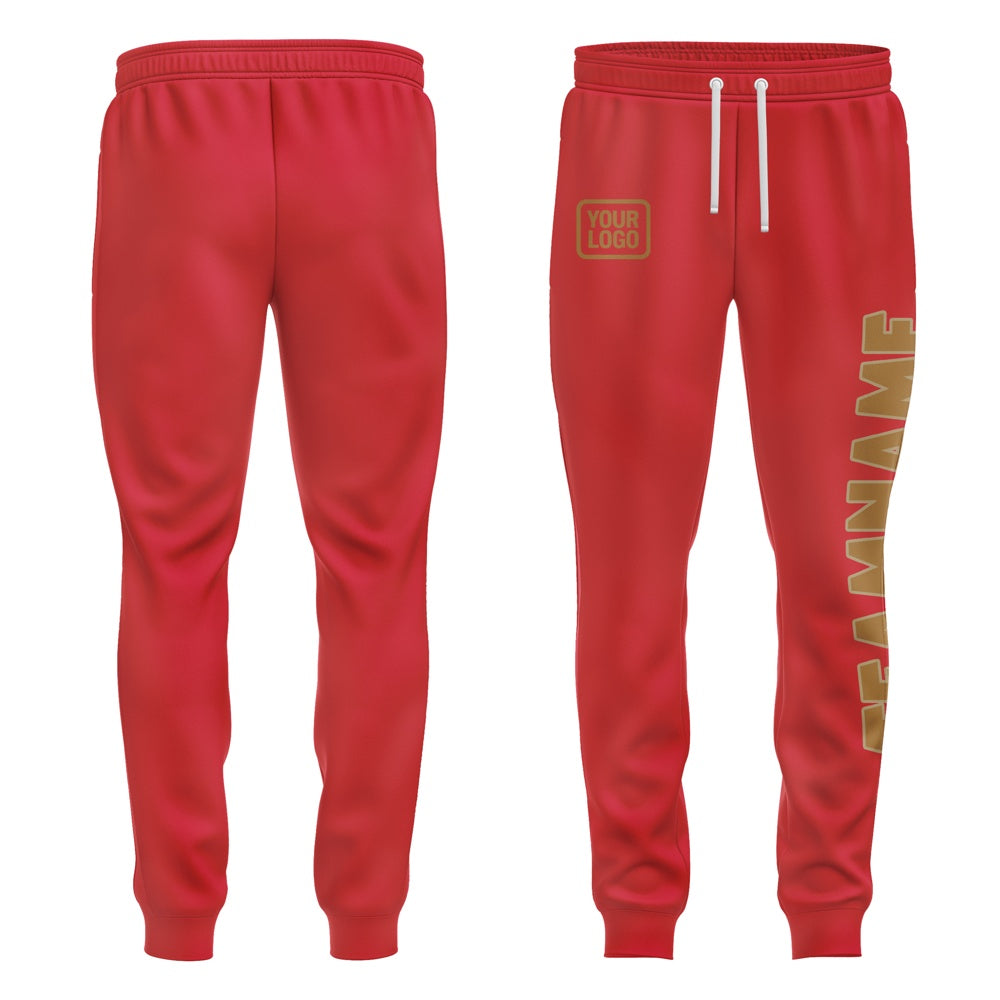 Custom Red Khaki Pants