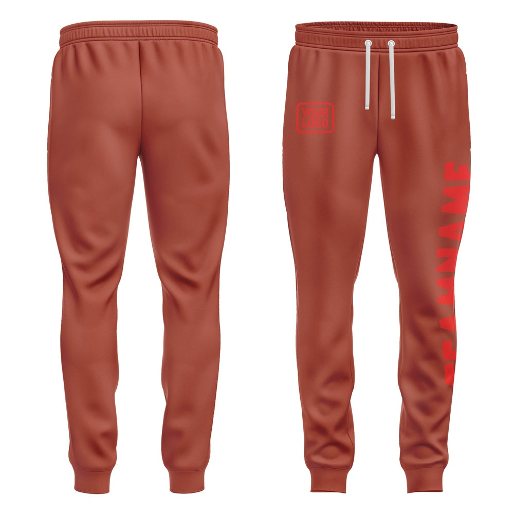 Custom Coral Red Orange Red Pants