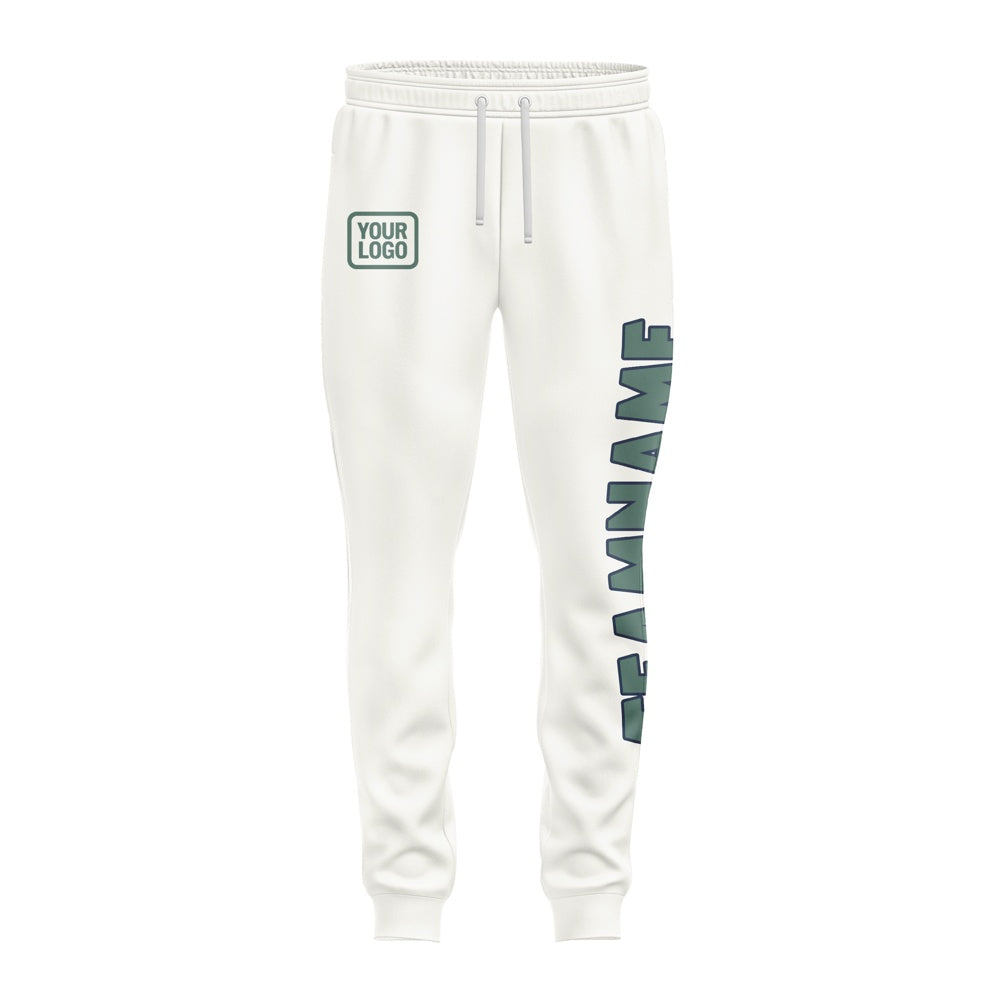 Custom White Blue Green Pants