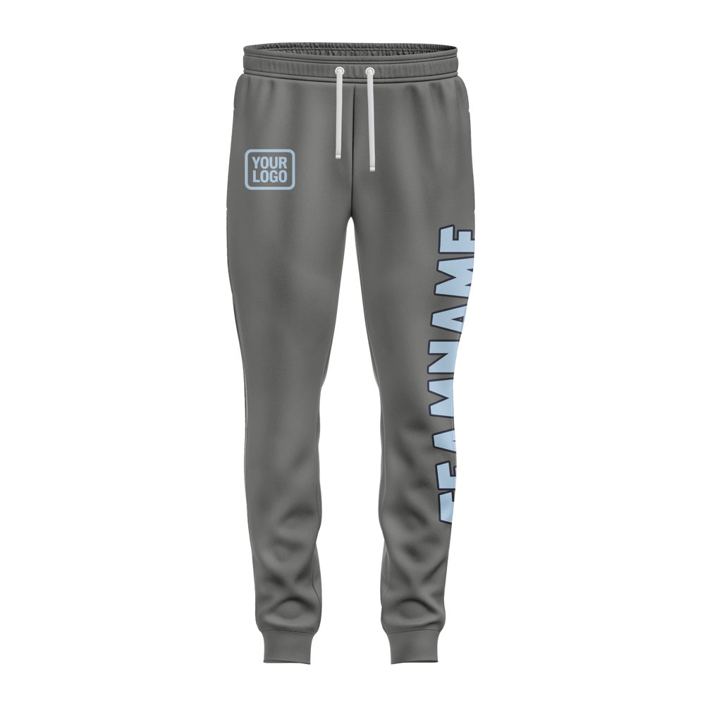 Custom Dark Grey Light Blue Pants