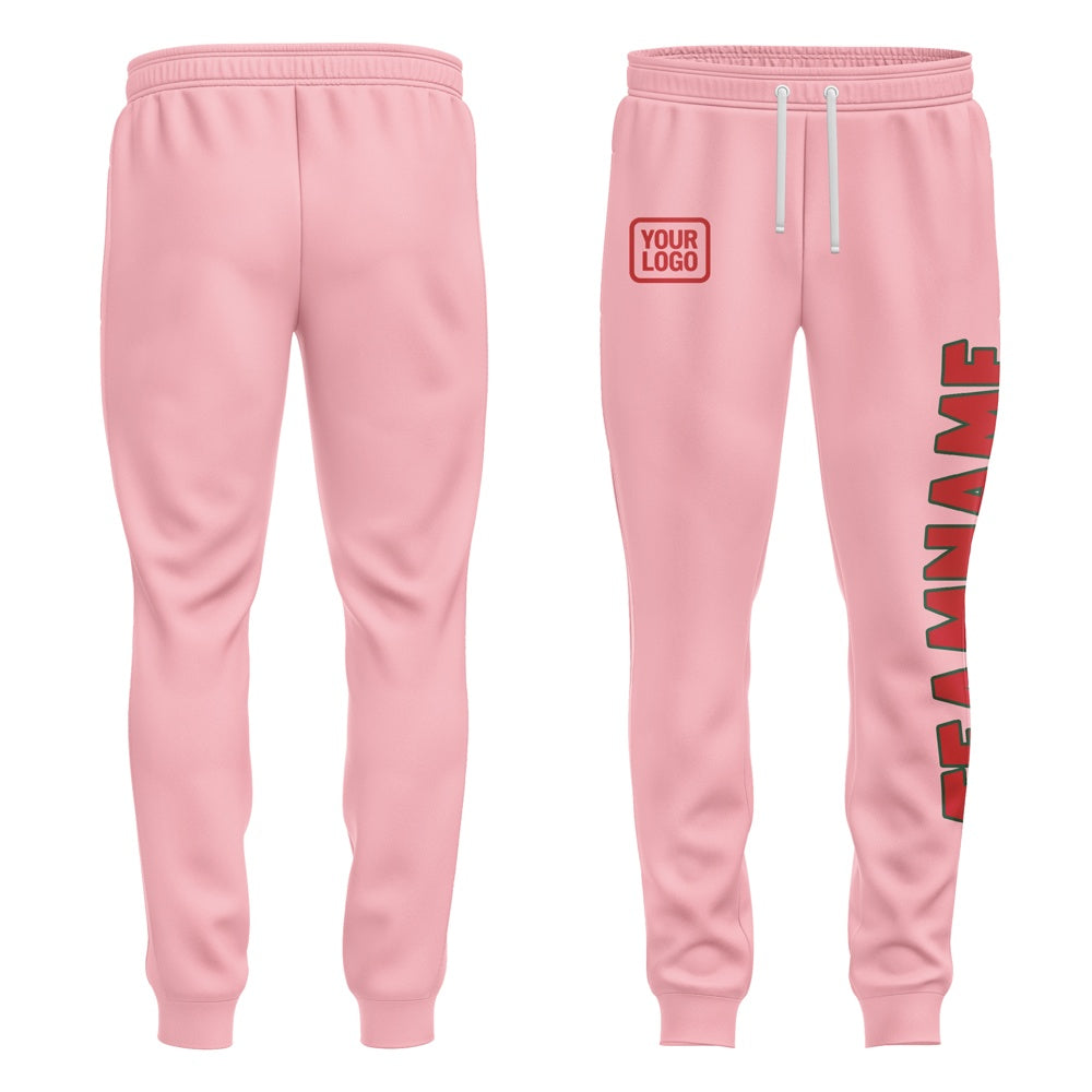 Custom Light Pink Red Pants