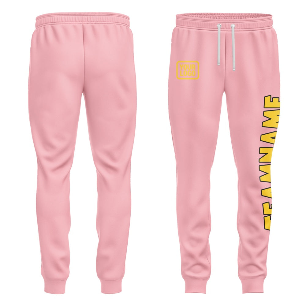 Custom Light Pink Gold Pants