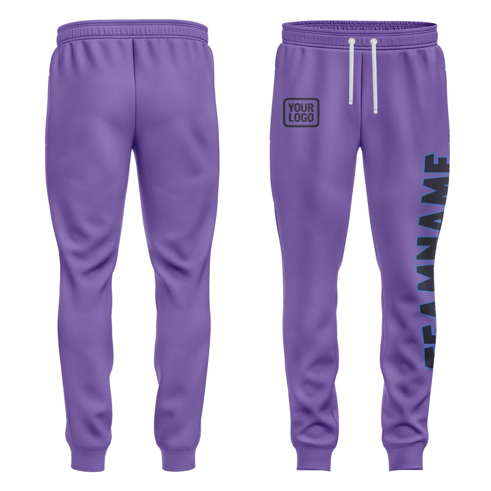 Custom Light Purple Navy Pants