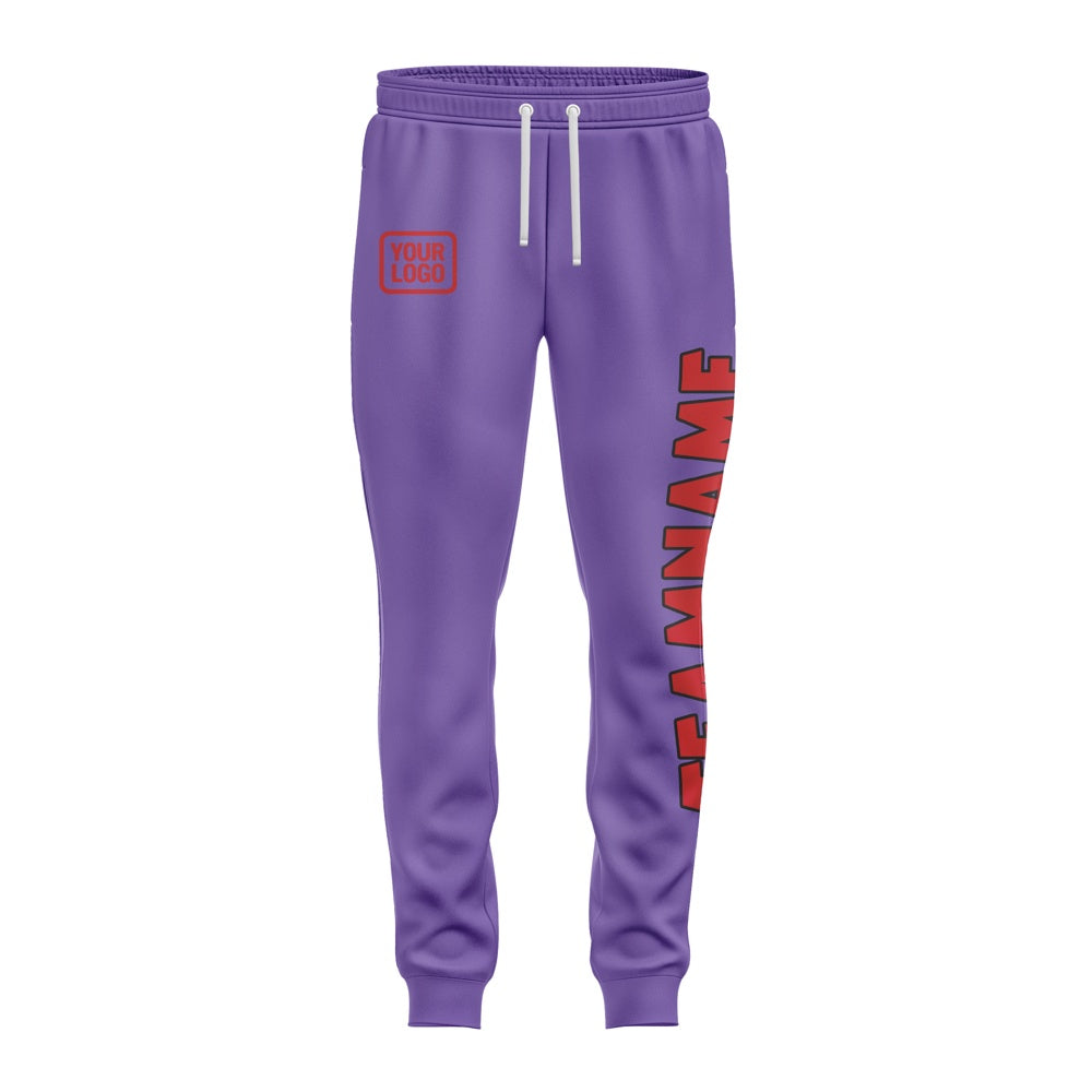 Custom Light Purple Red Pants