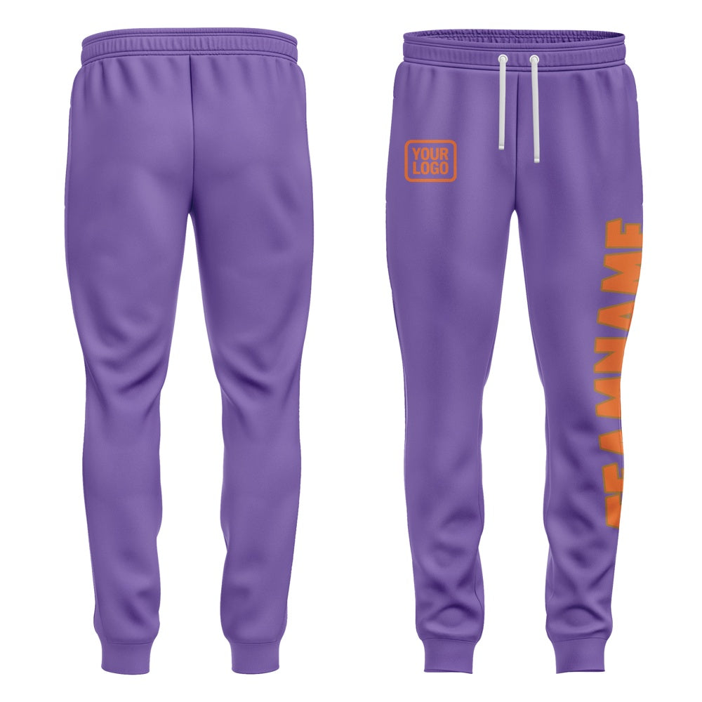 Custom Light Purple Orange Pants
