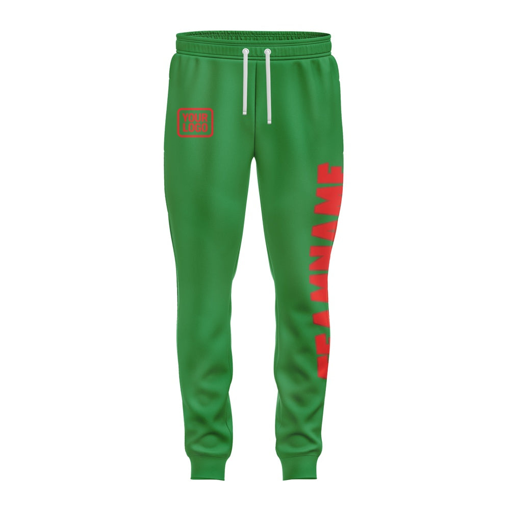 Custom Emerald Green Orange Red Pants