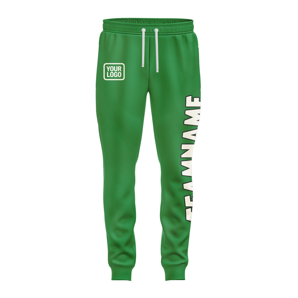 Custom Emerald Green Cream Pants