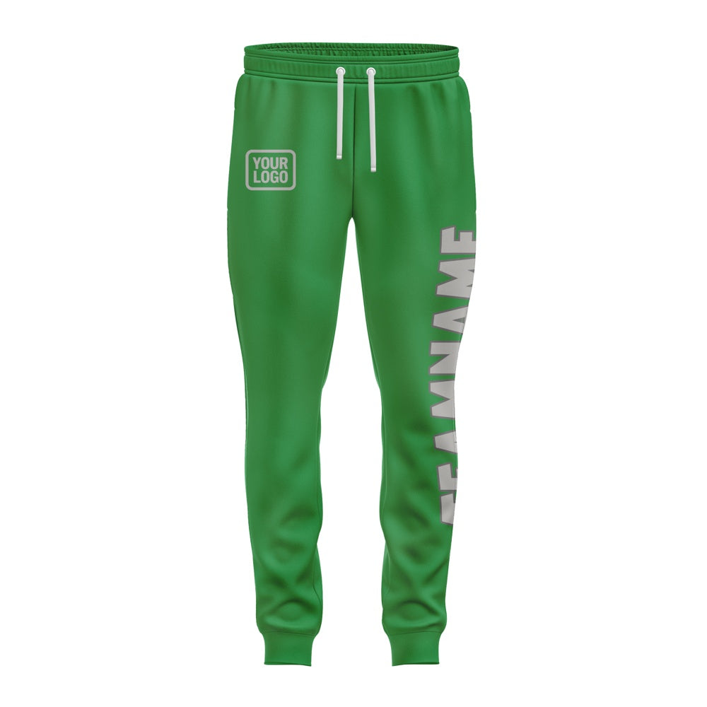 Custom Emerald Green Gray Pants