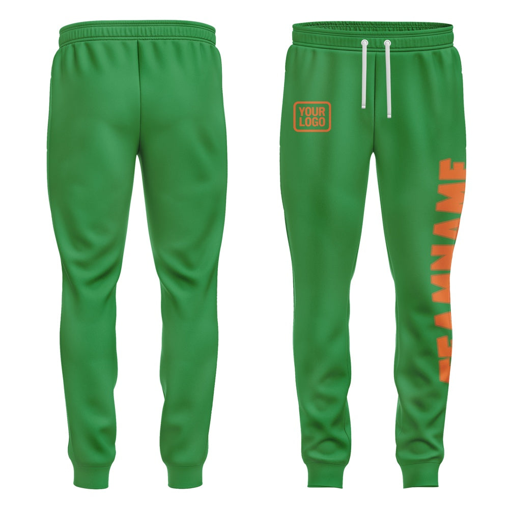 Custom Emerald Green Orange Pants