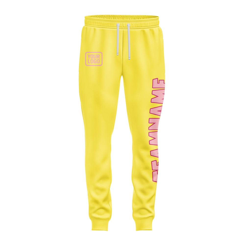 Custom Light Yellow Light Pink Pants