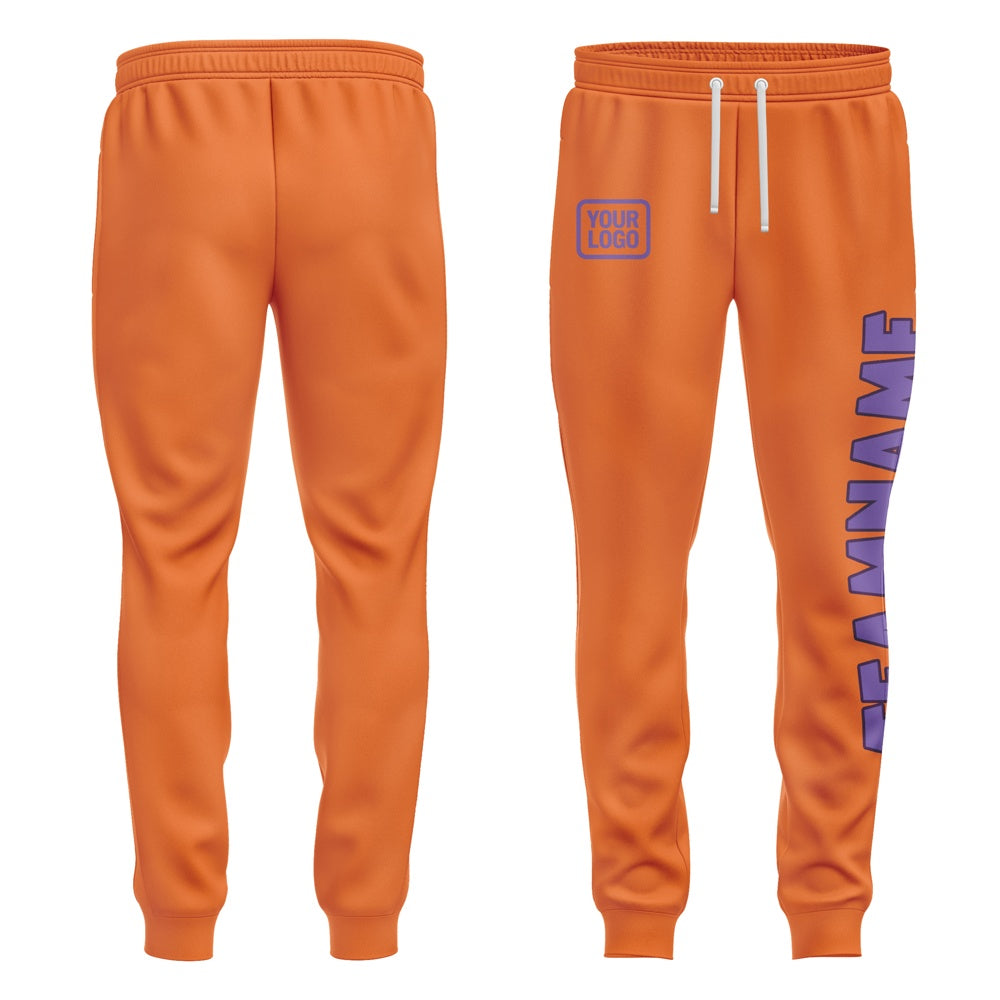 Custom Orange Light Purple Pants
