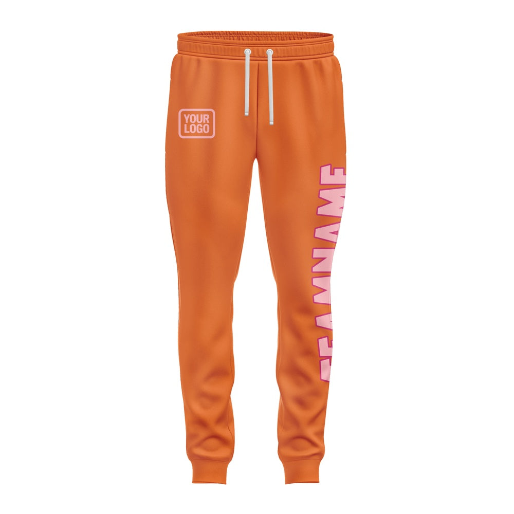 Custom Orange Light Pink Pants