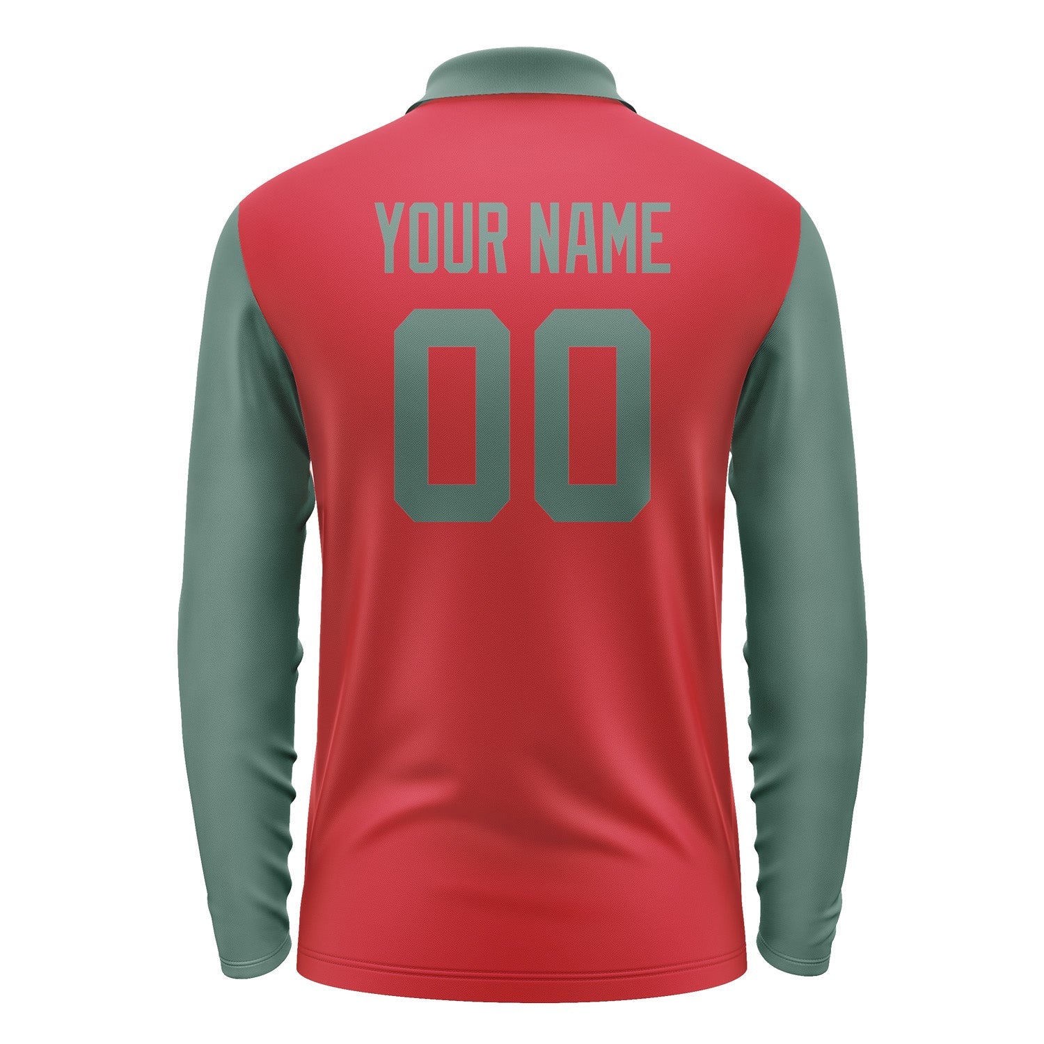 Custom Red Blue Green Long Sleeve Polo Shirt Pl142727B127