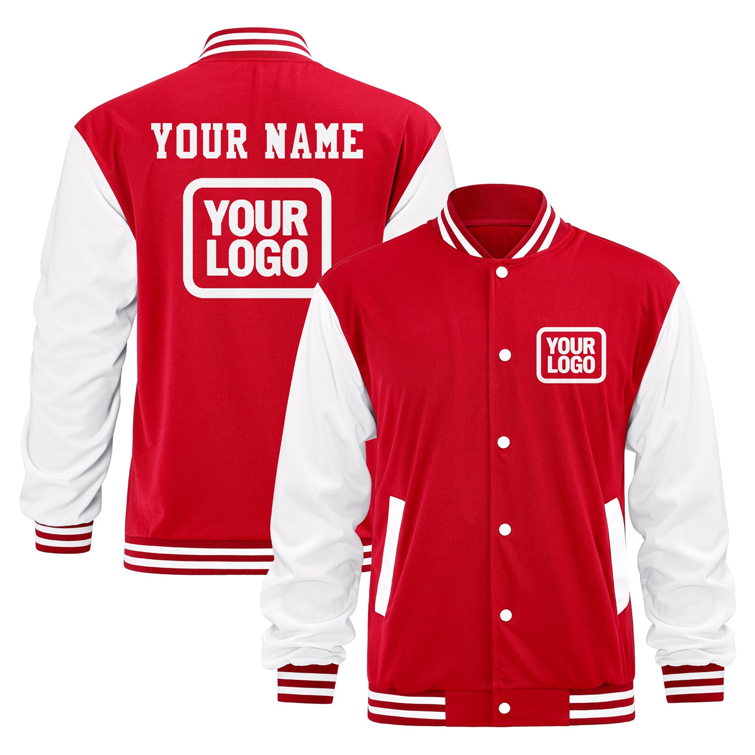 Custom Varsity Letterman Jacket — Add Name/Logo