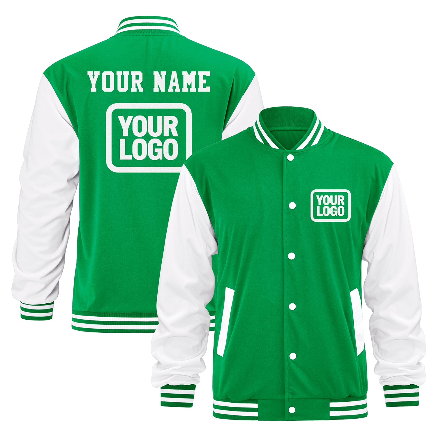 Custom Varsity Letterman Jacket — Add Name/Logo