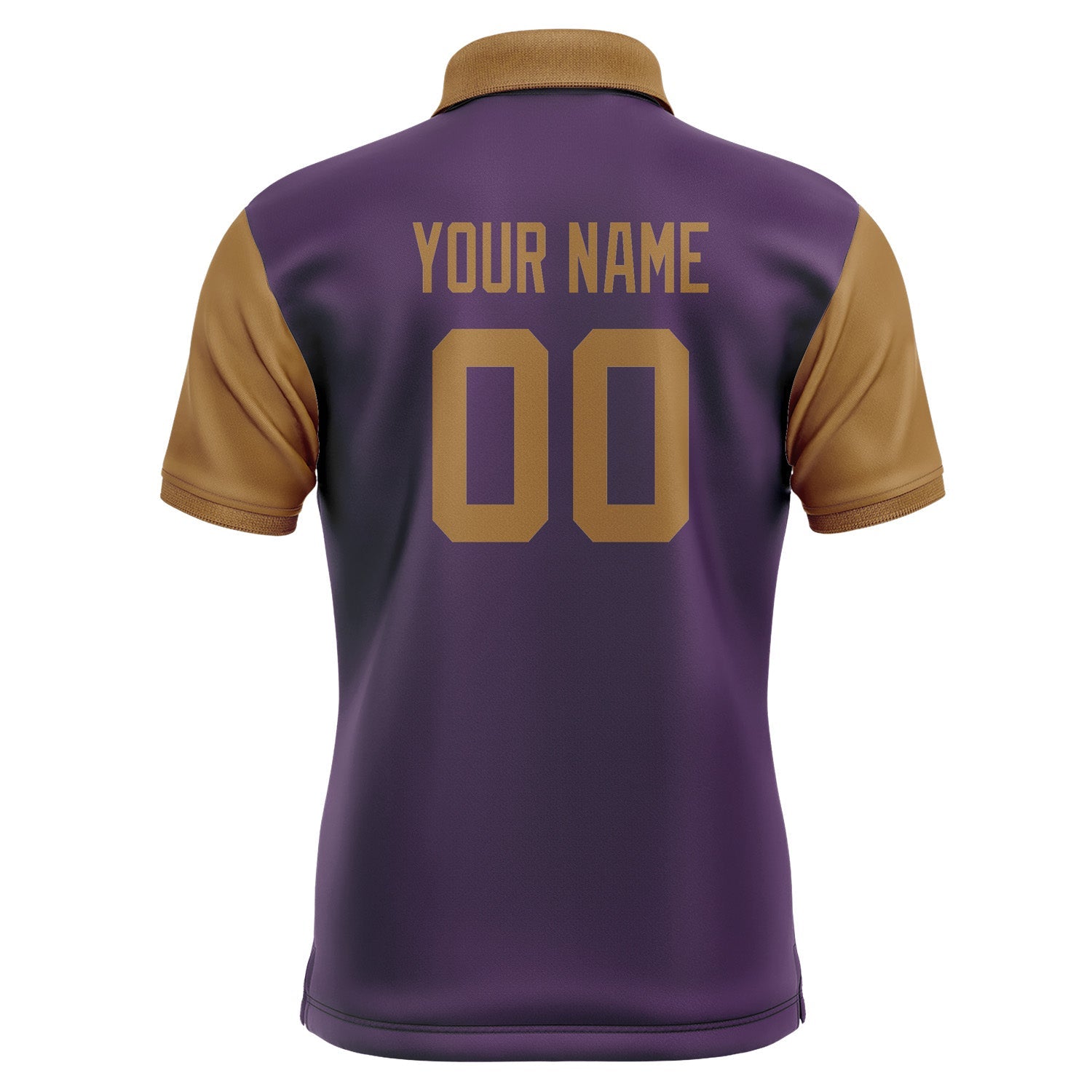 Custom Purple Khaki Short-Sleeve Polo Shirt PO072222B122