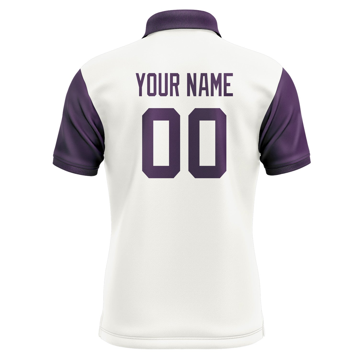 Custom White Purple Short-Sleeve Polo Shirt PO180707B107